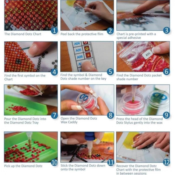 DIAMOND DOTZ DBX.029 DOTZ BOX DOTZ IN THE OCEAN 28x28 cm BONCUK TABLO KİTİ