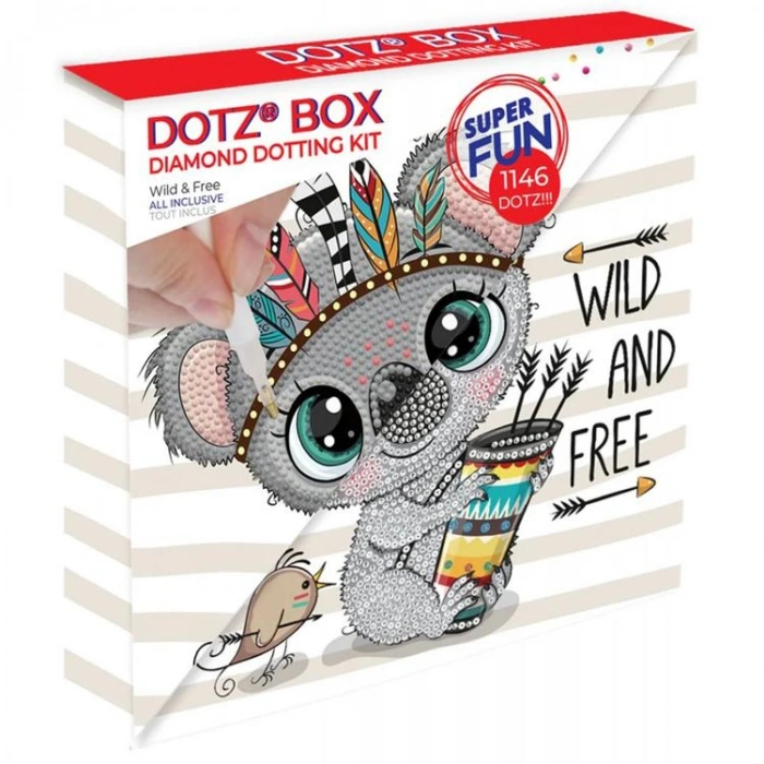 DIAMOND DOTZ DBX.026 DOTZ BOX WILD & FREE 22x22 cm BONCUK TABLO KİTİ
