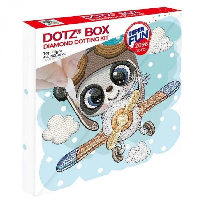 DIAMOND DOTZ DBX.037 DOTZ BOX TOP FLIGHT 22x22 cm BONCUK TABLO KİTİ