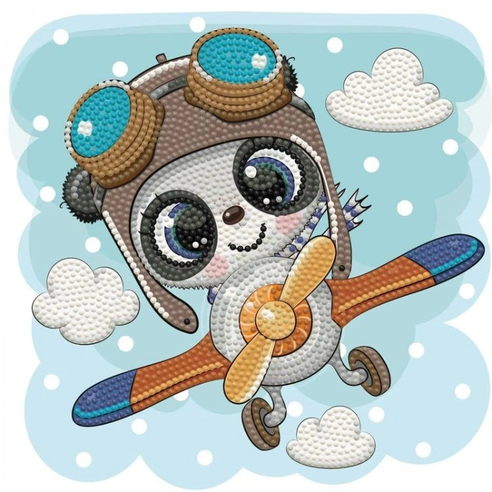 DIAMOND DOTZ DBX.037 DOTZ BOX TOP FLIGHT 22x22 cm BONCUK TABLO KİTİ