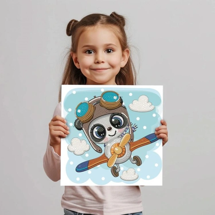 DIAMOND DOTZ DBX.037 DOTZ BOX TOP FLIGHT 22x22 cm BONCUK TABLO KİTİ