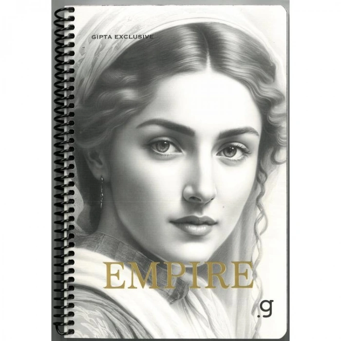 GIPTA EMPIRE SPİRALLİ LX KARTON KAPAK 17x24 80 YP. ÇİZGİLİ DEFTER 8445 - TEKLİ