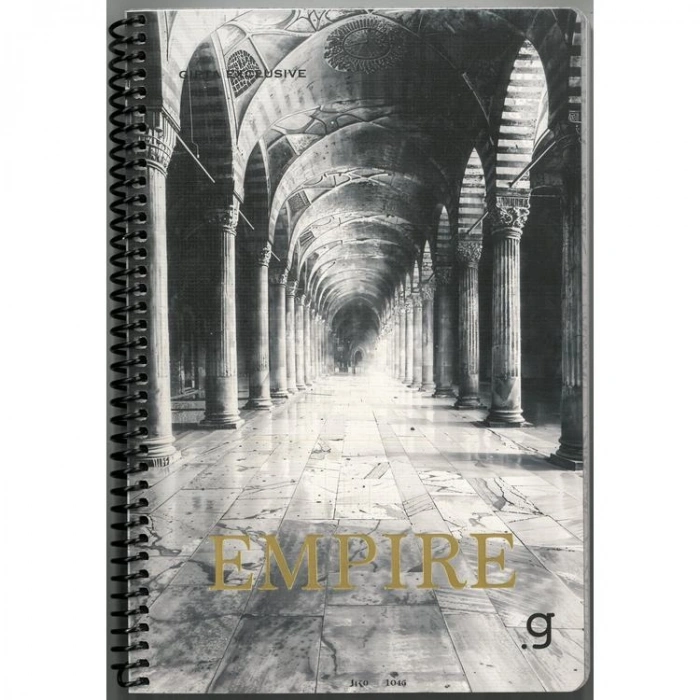 GIPTA EMPIRE SPİRALLİ LX KARTON KAPAK 17x24 80 YP. ÇİZGİLİ DEFTER 8445 - TEKLİ