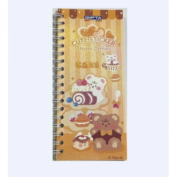 GIPTA K8910 CUTE 7,3x6,2 cm STICKER DEFTERİ 15 YAPRAK