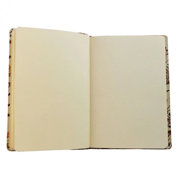 PULKO PND0901 EVER DAY IS AFRESH START ESNEK KAPAK 14x20cm 90gr.192 SAYFA ÇİÇEK DESENLİ ÇİZGİSİZ (DÜZ) DEFTER - FOREST UMBER