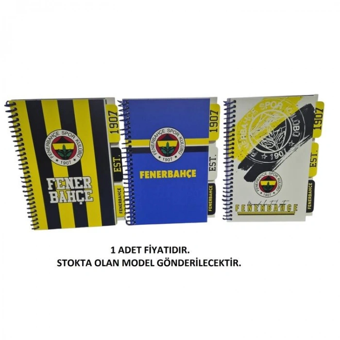 TMN 6075620 FENERBAHÇE 13 x 18 AYRAÇLI KRT. KPK. SPİRALLİ BLOKNOT PLANLAYICI