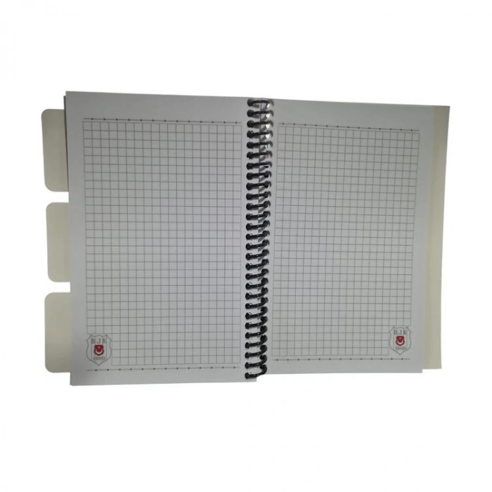 TMN 607561  BEŞİKTAŞ 13 x 18  AYRAÇLI KRT. KPK. SPİRALLİ BLOKNOT PLANLAYICI