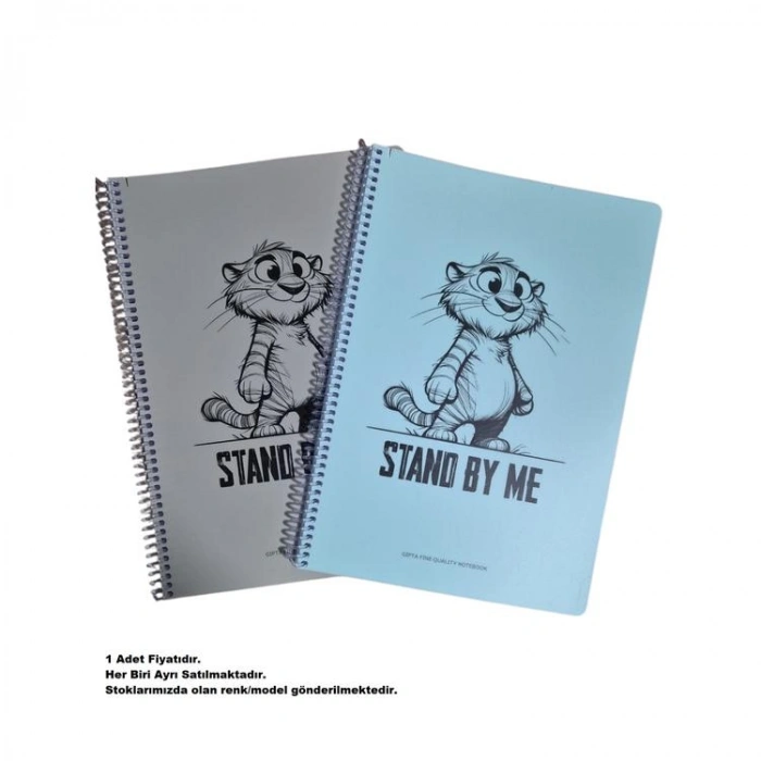 GIPTA STAND BY ME SPİRALLİ PP. KAPAK A4 80 YP. KARELİ DEFTER - 7983 (TEKLİ)