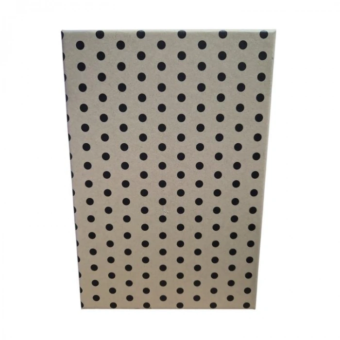 PİN NO:2 PUANTİYELİ BEJ HEDİYE KUTUSU 20,5x14,5x8,3 - TEKLİ