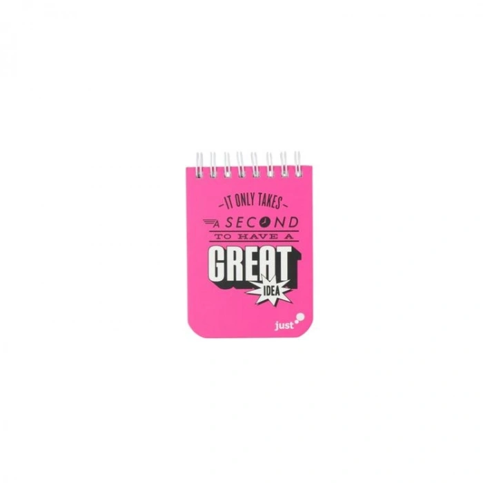 DEFFTER JUST SPRİRALLİ  SERT KAPAK BLOKNOT A7 (7.5x10cm) ÇİZGİSİZ (DÜZ) DEFTER 80 YP.- GREAT