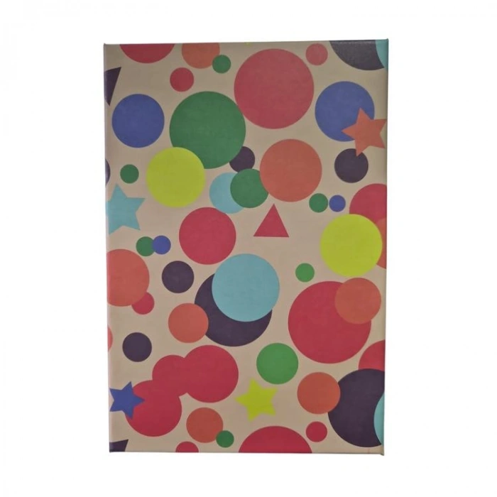 PİN  NO:9 GEOMETRİK ŞEKİLLİ DİKDÖRTGEN HEDİYE KUTUSU 35,5x27x15,4 cm- TEKLİ