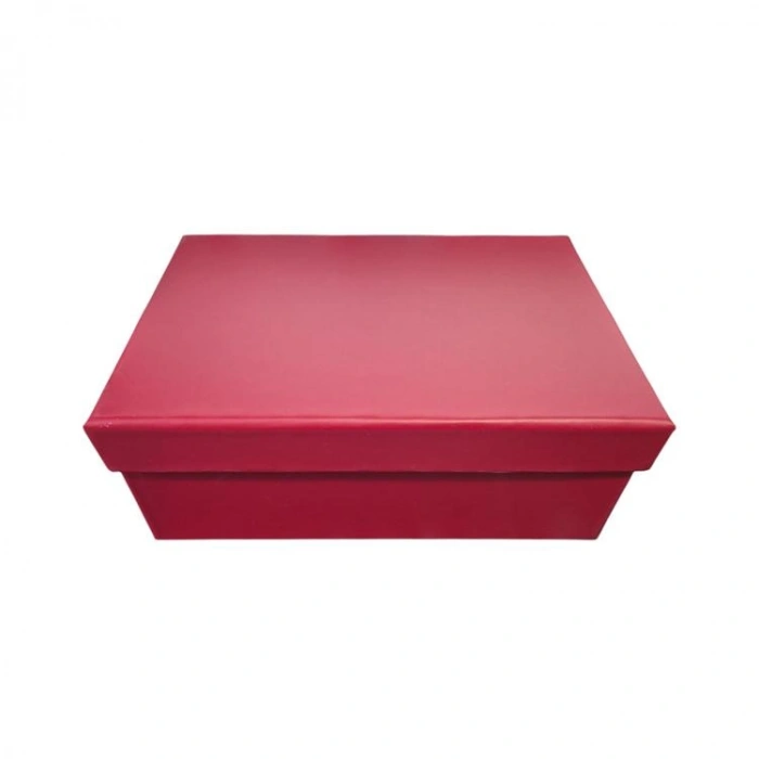 PİN  NO:5 BORDO DİKDÖRTGEN HEDİYE KUTUSU 26,7x19,7x11 - TEKLİ