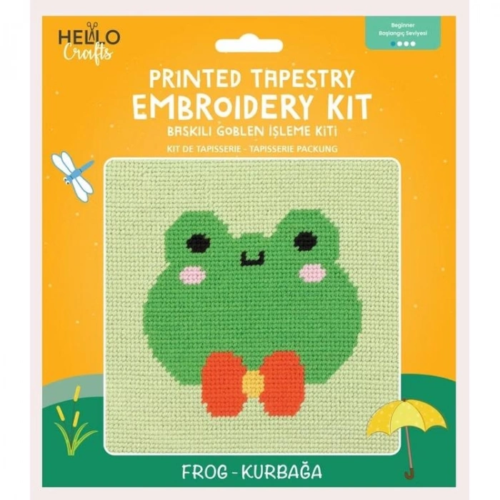 HELLO CRAFTS HC507 BASKILI GOBLEN KİTİ - KURBAĞA