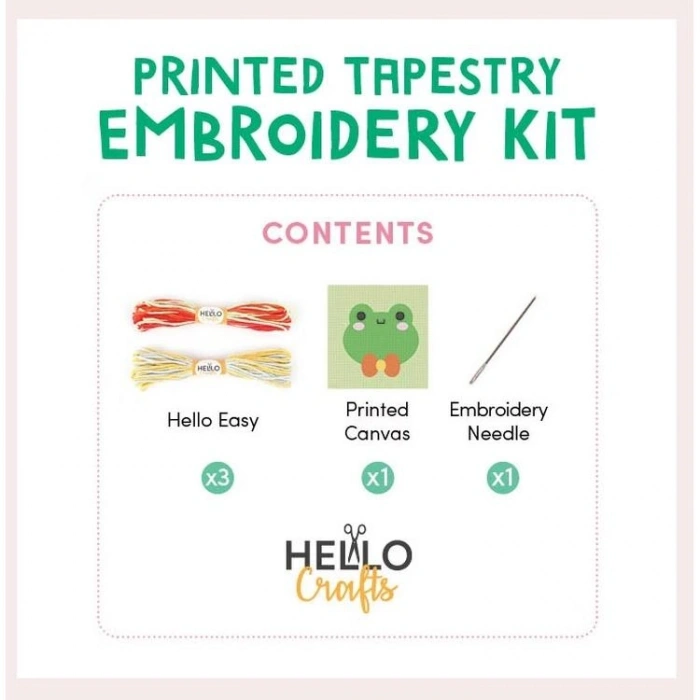 HELLO CRAFTS HC507 BASKILI GOBLEN KİTİ - KURBAĞA