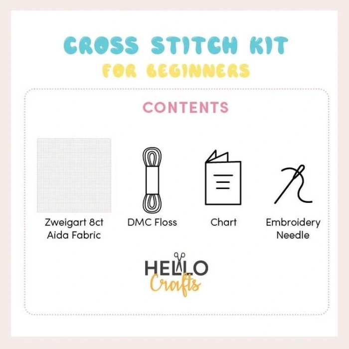 HELLO CRAFTS HC552 BAŞLANGIÇ SEVİYESİ KANAVİÇE KİTİ - YAVRU KÖPEK