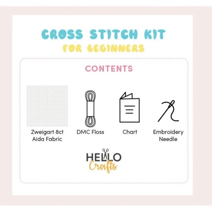 HELLO CRAFTS HC556 BAŞLANGIÇ SEVİYESİ KANAVİÇE KİTİ - BEBEK FİL