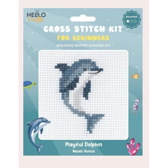 HELLO CRAFTS HC557 BAŞLANGIÇ SEVİYESİ KANAVİÇE KİTİ - NEŞELİ YUNUS