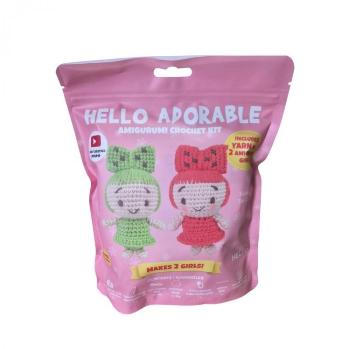 HELLO CRAFTS HC886 ADORABLE AMIGURUMI ÖRGÜ KİTİ - TABITHA THE GIRL (1 SET)
