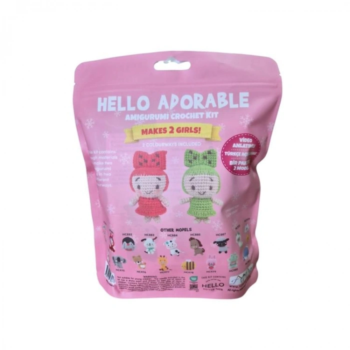 HELLO CRAFTS HC886 ADORABLE AMIGURUMI ÖRGÜ KİTİ - TABITHA THE GIRL (1 SET)