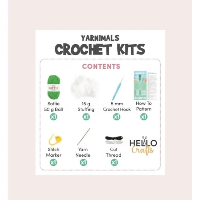 HELLO CRAFTS HC002 YARNIMALS AMIGURUMI ÖRGÜ KİTİ - OZZY THE OCTOPUS (1 SET)