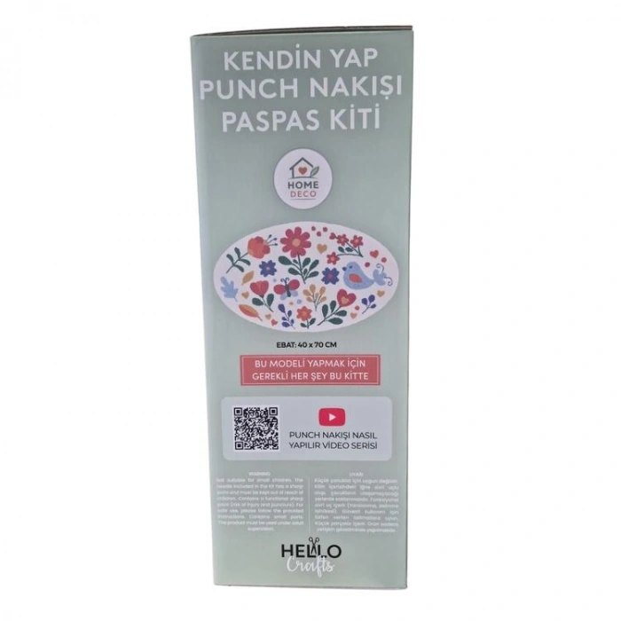 HELLO CRAFTS PNP01 NAKIŞ PASPAS KİTİ OVAL - BAHAR ÇİÇEKLERİ