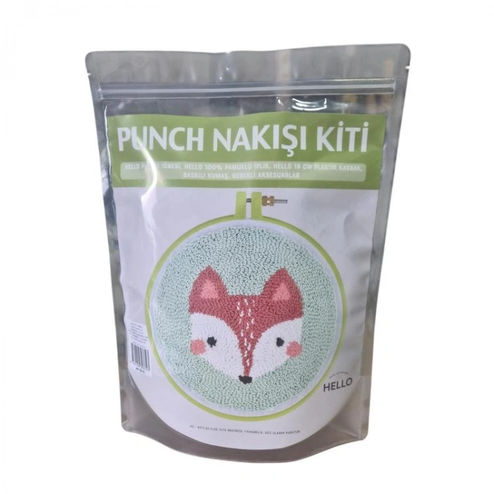 HELLO CRAFTS PNK05  PUNCH NAKIŞ KİTİ - TİLKİ