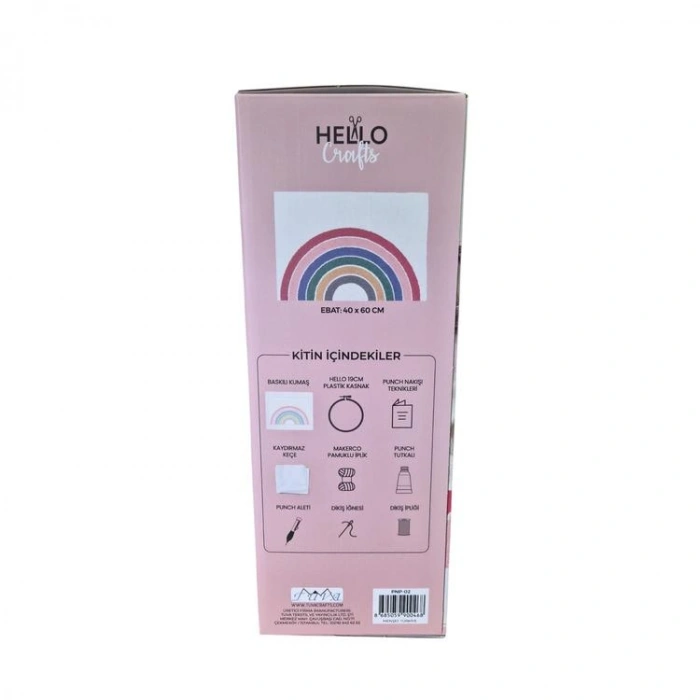 HELLO CRAFTS PNP02 NAKIŞ PASPAS KİTİ KARE - GÖKKUŞAĞI