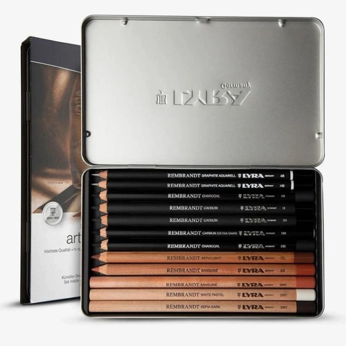 LYRA REMBRANDT ART SPECIALS ESKİZ ÇİZİM SETİ METAL KUTU 12 PARÇA - L2051120