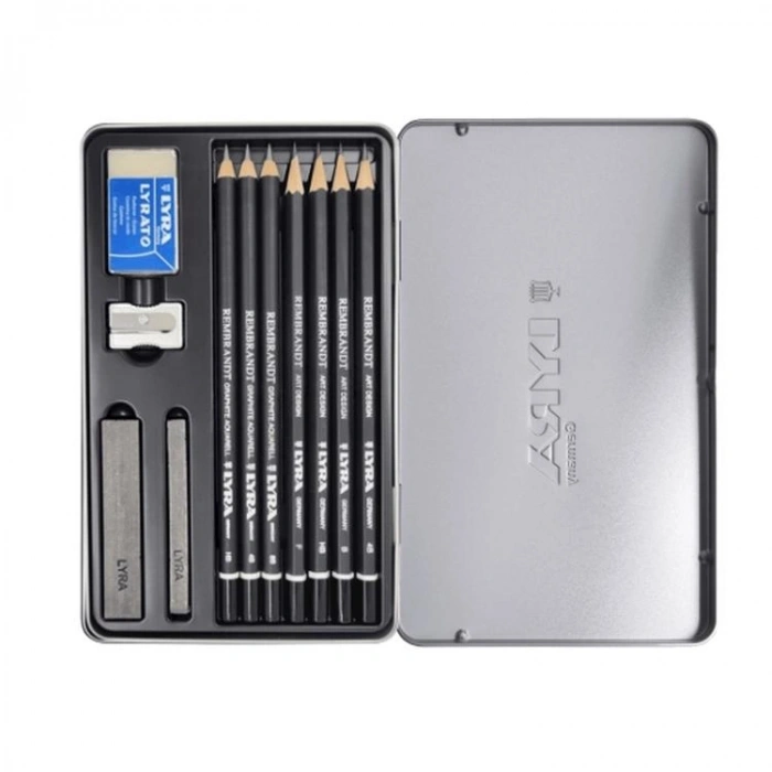 LYRA REMBRANDT GRAPHITE ESKİZ ÇİZİM SETİ METAL KUTU 11 PARÇA - L2051111