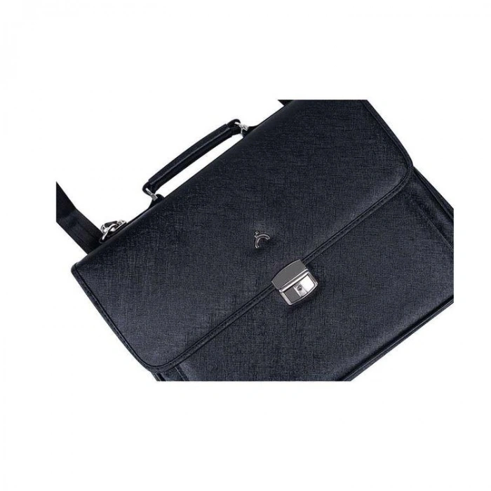 ÖNDER 8011-3 SELANİK KİLİTLİ SAPLI VE OMUZ ASKILI VEGAN SUNİ DERİ LAPTOP EVRAK ÇANTASI