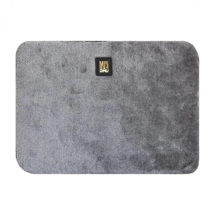 ÖNDER MINBAG 572-04 PLUSH TÜYLÜ PELUŞ 13 INCH LAPTOP / TABLET KILIFI ÇANTASI - GRİ