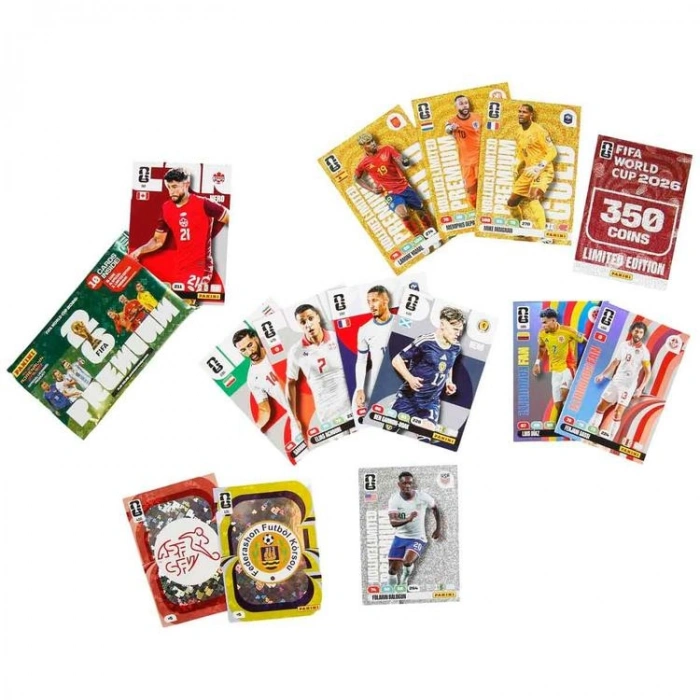 PANİNİ FIFA WORLD CUP 2026 ADRENALYN XL PREMIUM TRADING KART PAKETİ - 10 KART