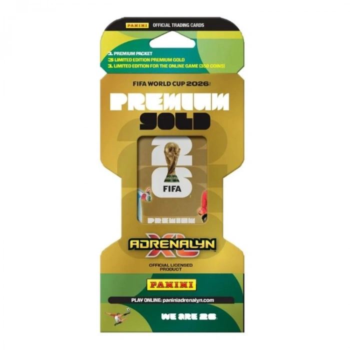 PANİNİ FIFA WORLD CUP 2026 ADRENALYN XL PREMIUM GOLD TRADING KART PAKETİ