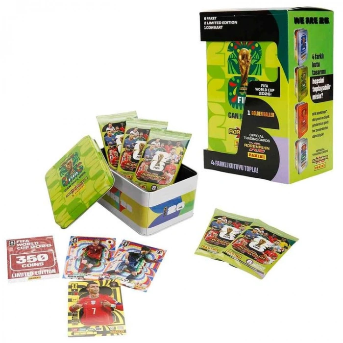 PANİNİ FIFA WORLD CUP 2026 ADRENALYN XL METAL KUTU KART PAKETİ