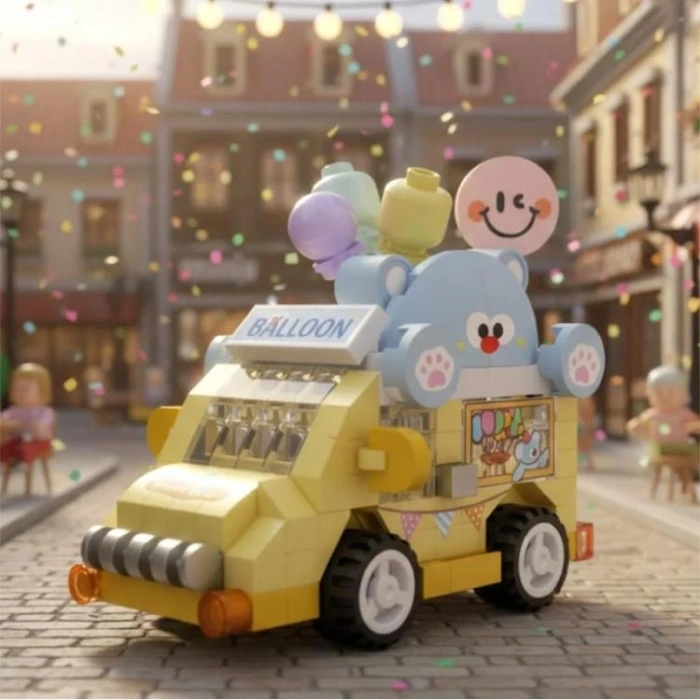 VAGONLIFE LOZ 8639 MİKRO BLOK BALON ARABASI 160 PARÇA