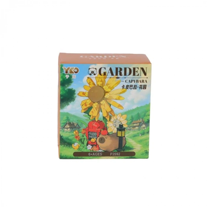 VAGONLIFE PANLOS P2592 CAPYBARA FLOWER SET 219 PARÇA BLOCK OYUNCAK 6+