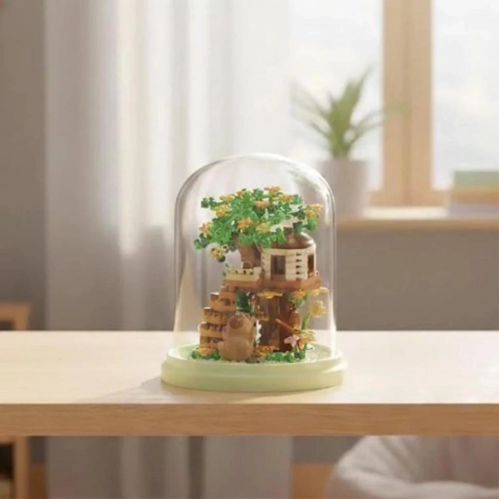 VAGONLIFE PANLOS P2595 CAPYBARA AĞAÇ EV 234 PARÇA BLOCK OYUNCAK 6+