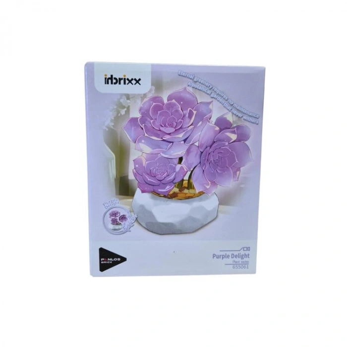 VAGONLIFE PANLOS P655061 MOR SUKULENT MODEL 76 PARÇA BLOCK OYUNCAK 6+