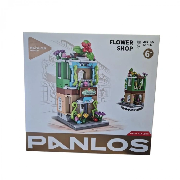 VAGONLIFE PANLOS P657037 ÇİÇEK DÜKKANI 280 PARÇA BLOCK OYUNCAK 6+