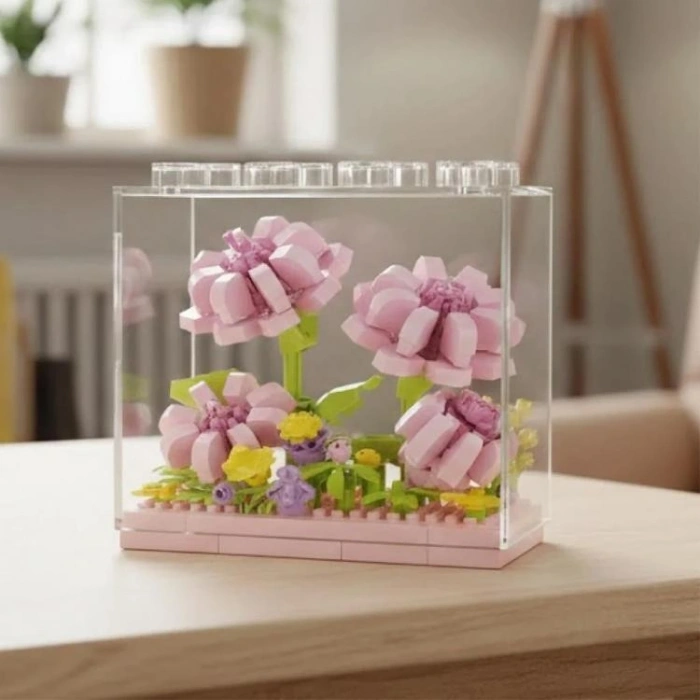 VAGONLIFE PANLOS P2504 PEMBE PAPATYA MODEL183 PARÇA BLOCK OYUNCAK 6+