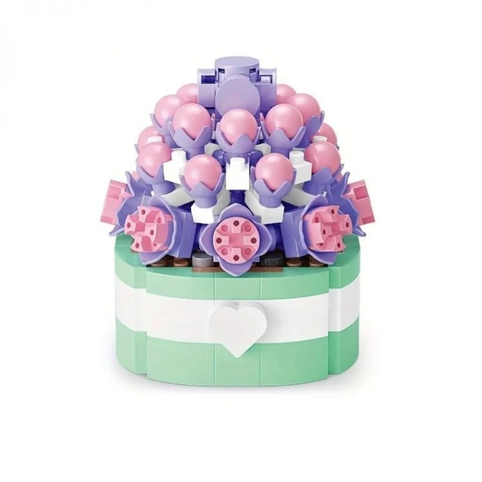 VAGONLIFE PANLOS P1252 SİMÜLASYON ÇİÇEK SERİSİ 255 PARÇA BLOCK OYUNCAK 14+