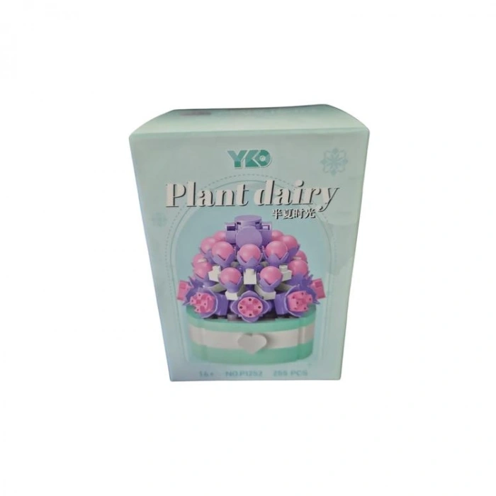 VAGONLIFE PANLOS P1252 SİMÜLASYON ÇİÇEK SERİSİ 255 PARÇA BLOCK OYUNCAK 14+