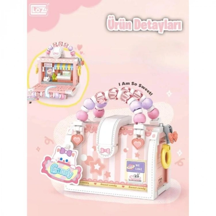 VAGONLIFE LOZ 8844 MİKRO BLOK ŞEKER ÇANTASI 340 PARÇA BLOCK OYUNCAK 14+