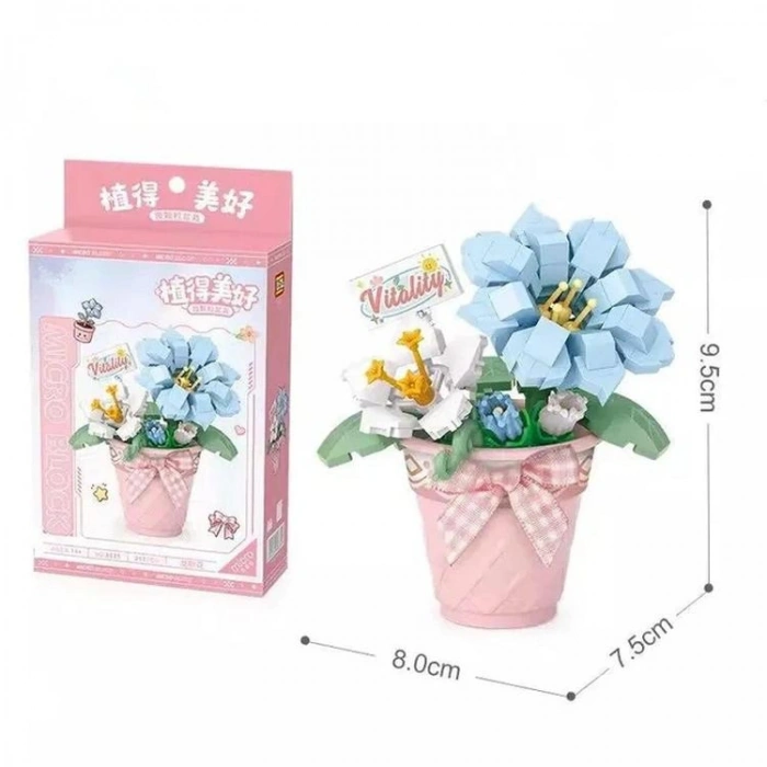 VAGONLIFE LOZ 8835 MİKRO BLOK SAKSILI CENTİYANE 210 PARÇA BLOCK OYUNCAK 14+