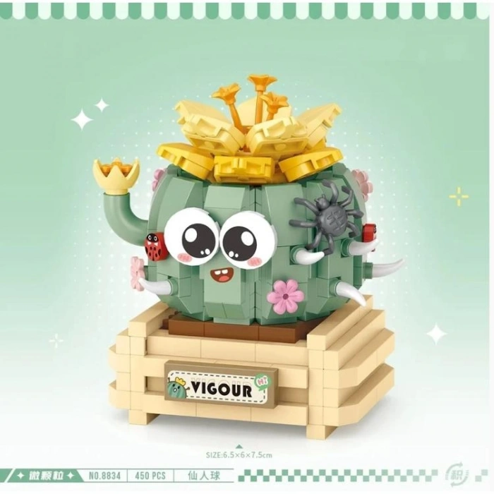 VAGONLIFE LOZ 8834 MİKRO BLOK KAKTÜS 450 PARÇA BLOCK OYUNCAK 14+