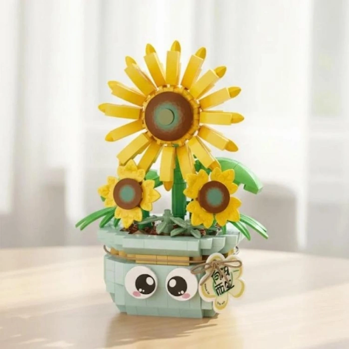 VAGONLIFE LOZ 8840 MİKRO BLOK SAKSILI AYÇİÇEĞİ 320 PARÇA BLOCK OYUNCAK 14+