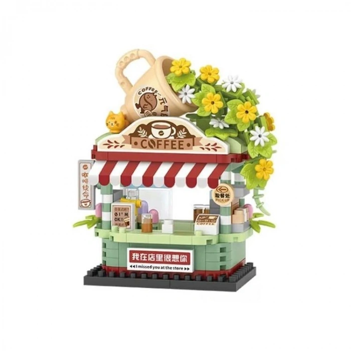 VAGONLIFE LOZ 8852 MİKRO BLOK KAHVE DÜKKANI 290 PARÇA BLOCK OYUNCAK 14+
