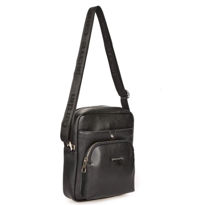 PIERRE CARDIN 01PC001431-S 3 BÖLMELİ ASKILI SUNİ DERİ PORTFÖY ÇANTA SİYAH