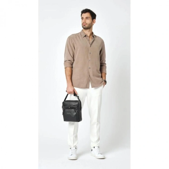 PIERRE CARDIN 01PC001431-S 3 BÖLMELİ ASKILI SUNİ DERİ PORTFÖY ÇANTA SİYAH