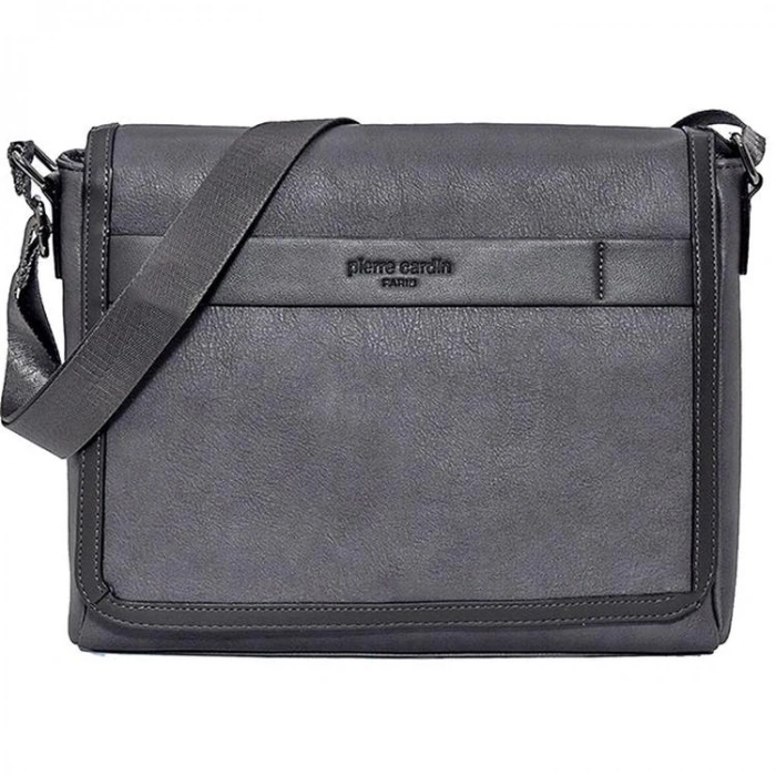 PIERRE CARDIN 01PC00112-GR AYARLANABİLİR ASKILI POSTACI PORTFÖY ÇANTA GRİ